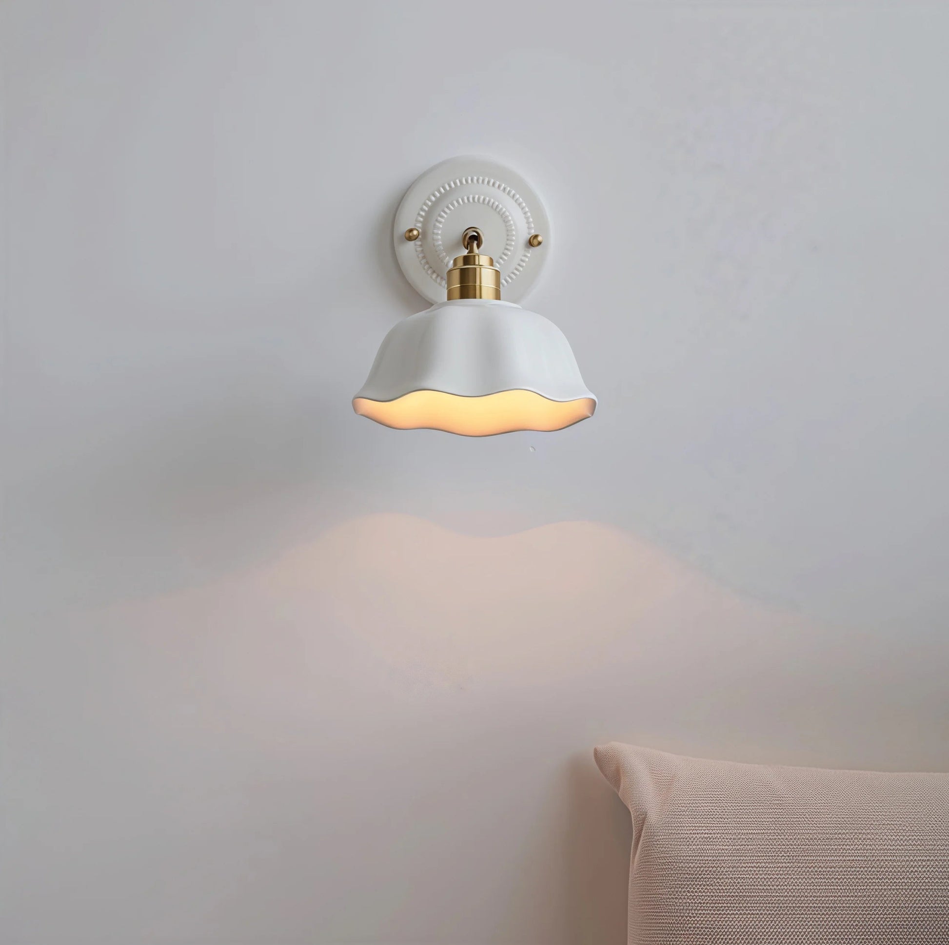 Nordic Cream Ceramic Wall Lamp | Vintage Elegance for Modern Homes 6