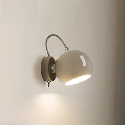 Nordic Cream Wall Lamp | Adjustable Dome Light 1