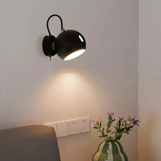 Nordic Cream Wall Lamp | Adjustable Dome Light 3