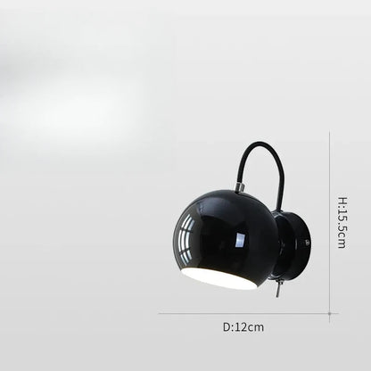 Nordic Cream Wall Lamp | Adjustable Dome Light 6