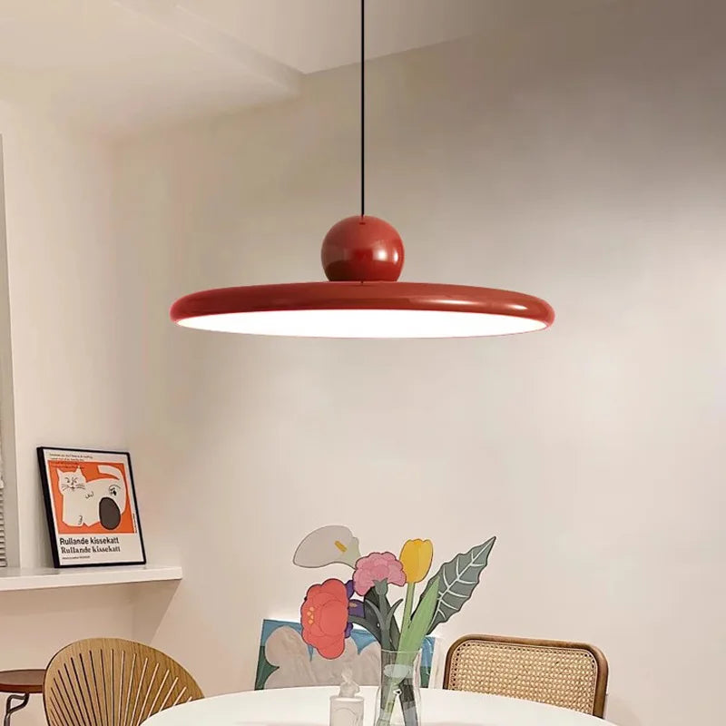 Nordic Flying Saucer Pendant Light | LED Cream-Style Ceiling Lamp 0