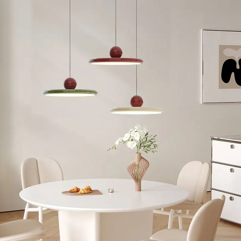 Nordic Flying Saucer Pendant Light | LED Cream-Style Ceiling Lamp 2