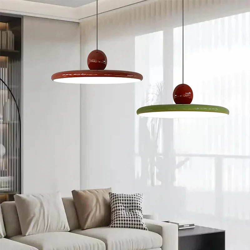 Nordic Flying Saucer Pendant Light | LED Cream-Style Ceiling Lamp 3