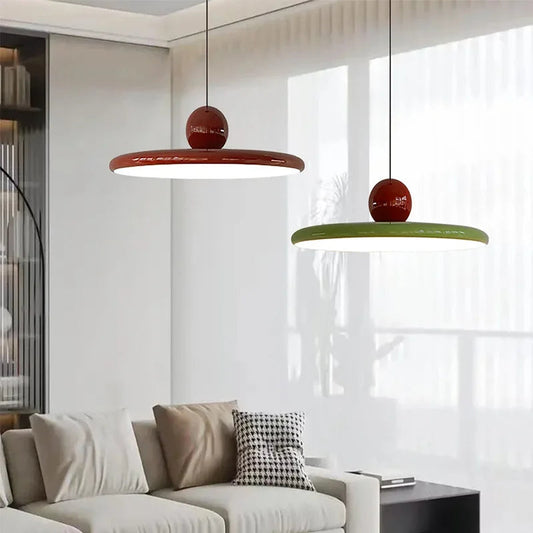 Nordic Flying Saucer Pendant Light | LED Cream-Style Ceiling Lamp 3