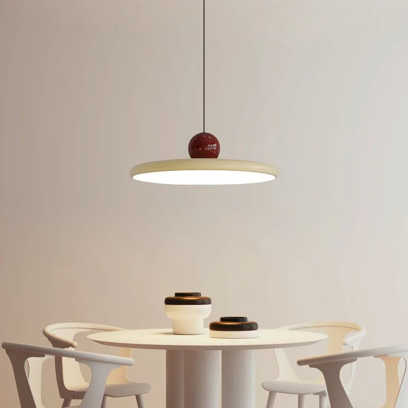 Nordic Flying Saucer Pendant Light | LED Cream-Style Ceiling Lamp 5
