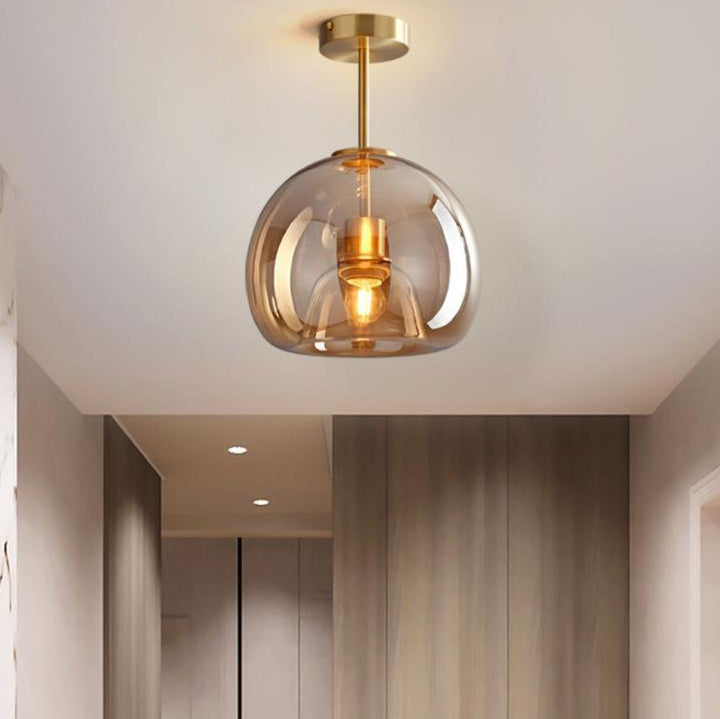 Nordic Glass Ball Ceiling Light | Semi-Flush Mount 1
