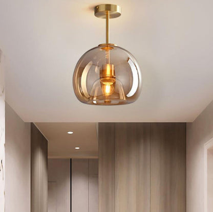 Nordic Glass Ball Ceiling Light | Semi-Flush Mount 1