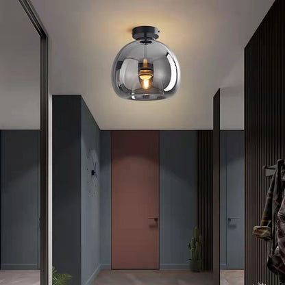 Nordic Glass Ball Ceiling Light | Semi-Flush Mount 2