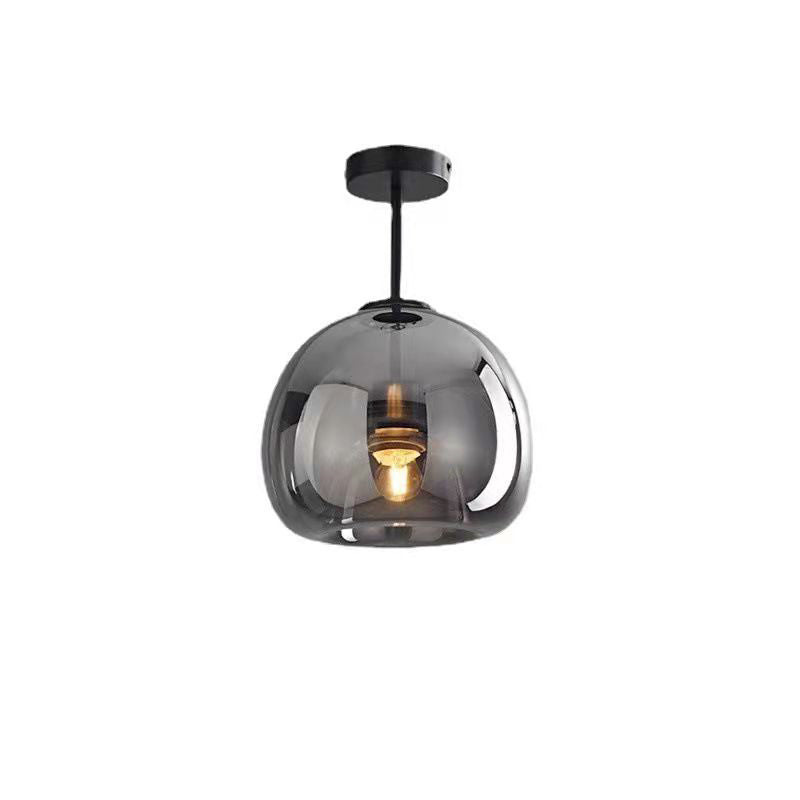 Nordic Glass Ball Ceiling Light | Semi-Flush Mount 7
