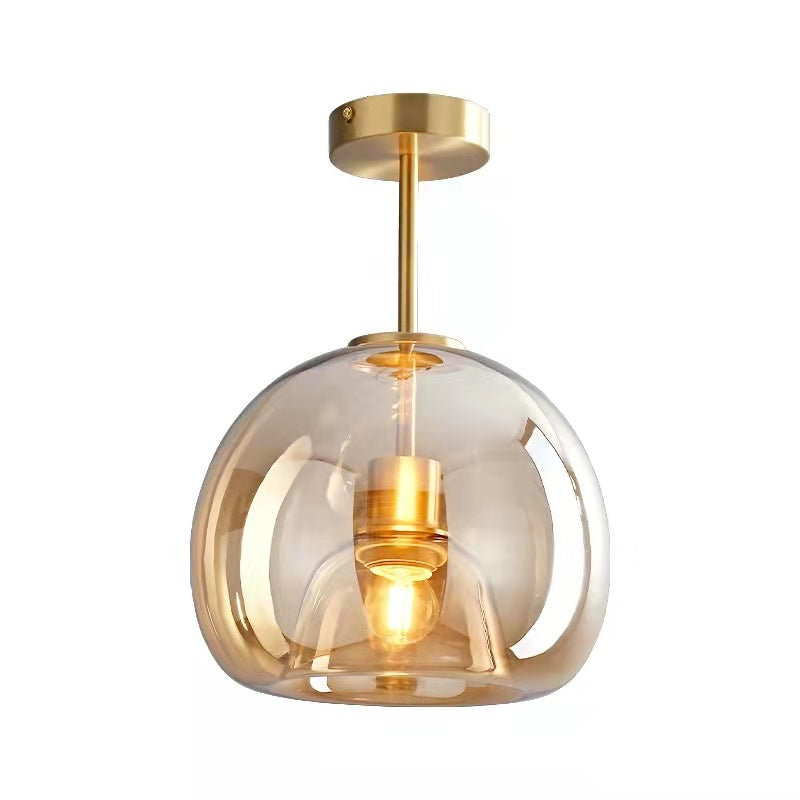 Nordic Glass Ball Ceiling Light | Semi-Flush Mount 8