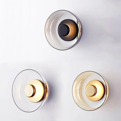 Nordic Glass LED Wall Sconce | Modern Round Decorative Wall Light 1
