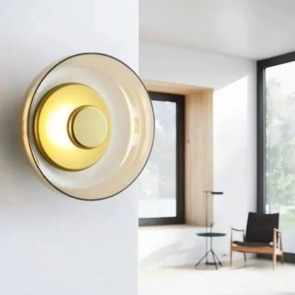 Nordic Glass LED Wall Sconce | Modern Round Decorative Wall Light 2