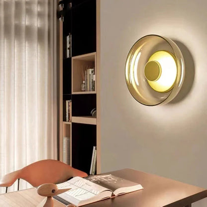 Nordic Glass LED Wall Sconce | Modern Round Decorative Wall Light 3