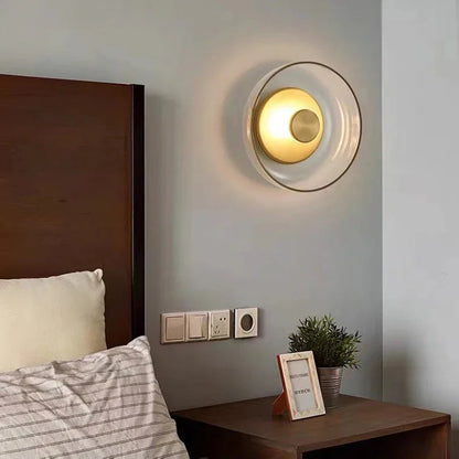 Nordic Glass LED Wall Sconce | Modern Round Decorative Wall Light 4