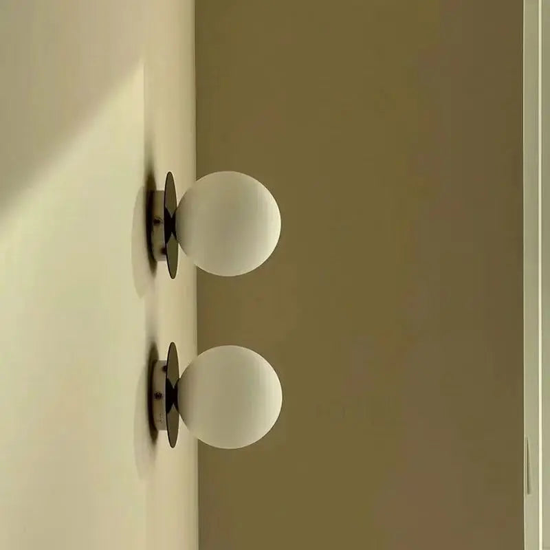 Nordic Globe Glass Wall Lamp | Minimalist Modern Bathroom & Bedroom Light 4