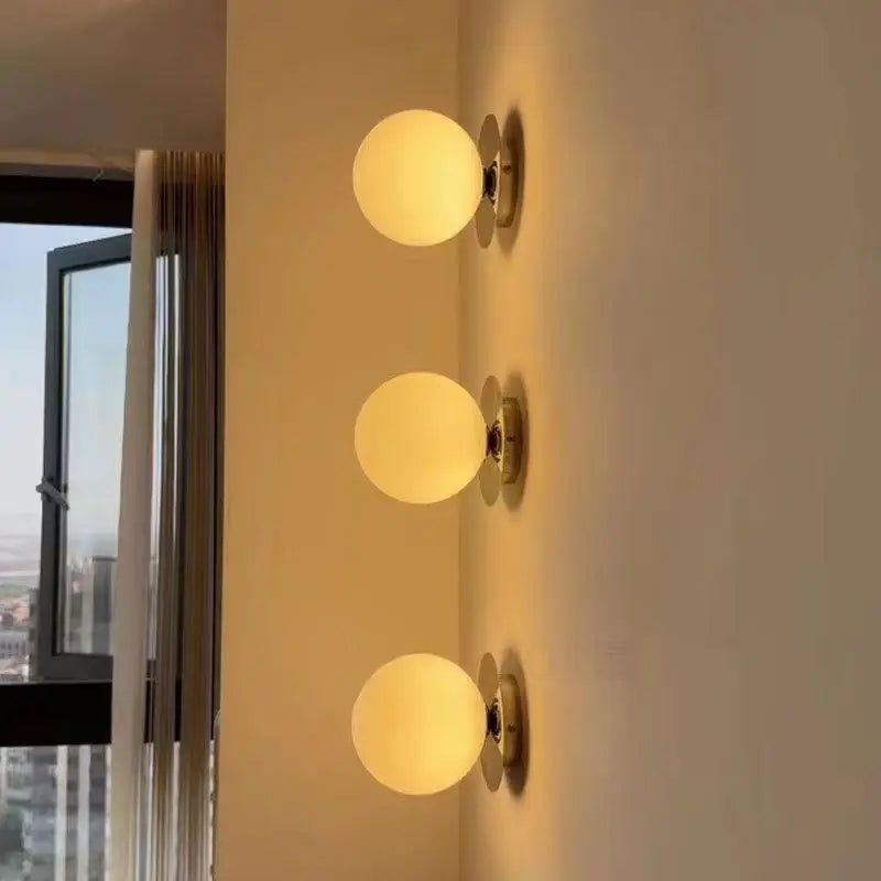 Nordic Globe Glass Wall Lamp | Minimalist Modern Bathroom & Bedroom Light 5