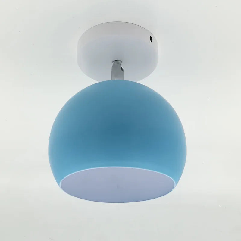 Nordic Macaron Ceiling Light | Modern Round Aluminium Lamp 6