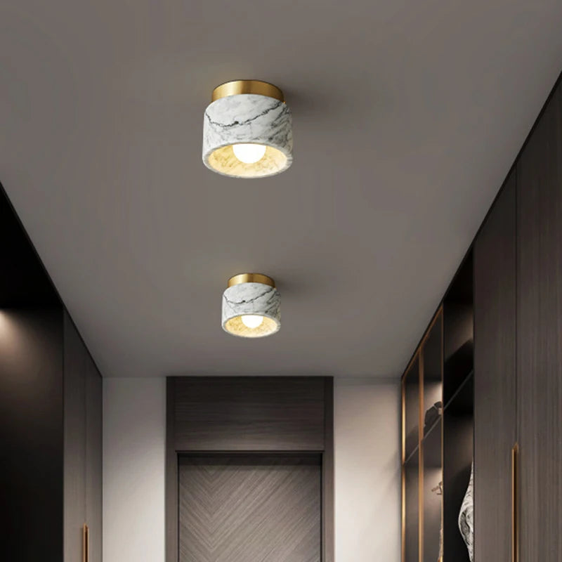 Nordic Marble Ceiling Light | Modern Downlight with Stone Finish 3