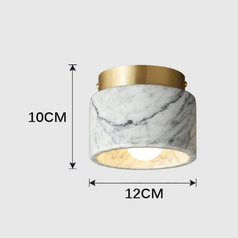 Nordic Marble Ceiling Light | Modern Downlight with Stone Finish 4