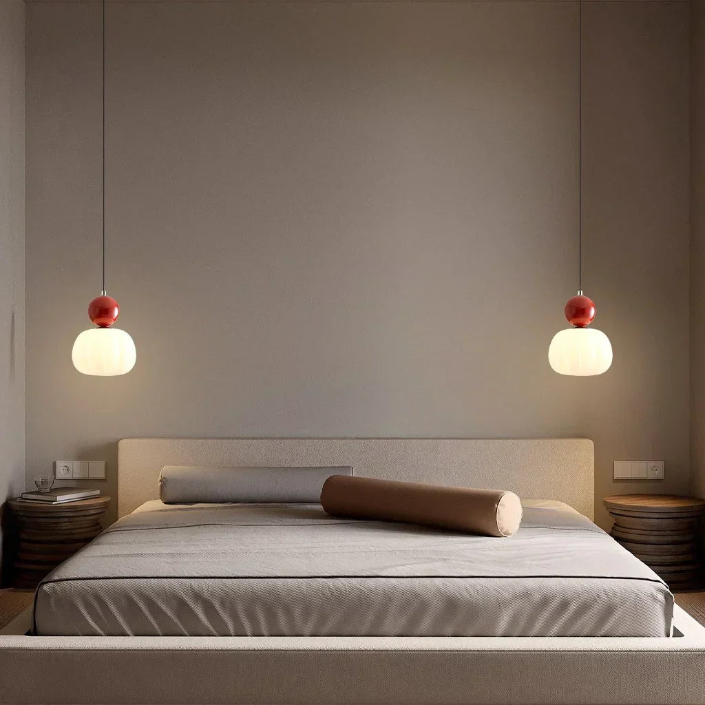 Nordic Pumpkin Pendant Light | Modern LED Ceiling Lamp 1
