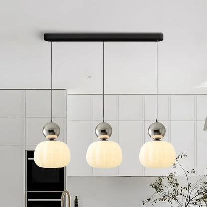 Nordic Pumpkin Pendant Light | Modern LED Ceiling Lamp 10