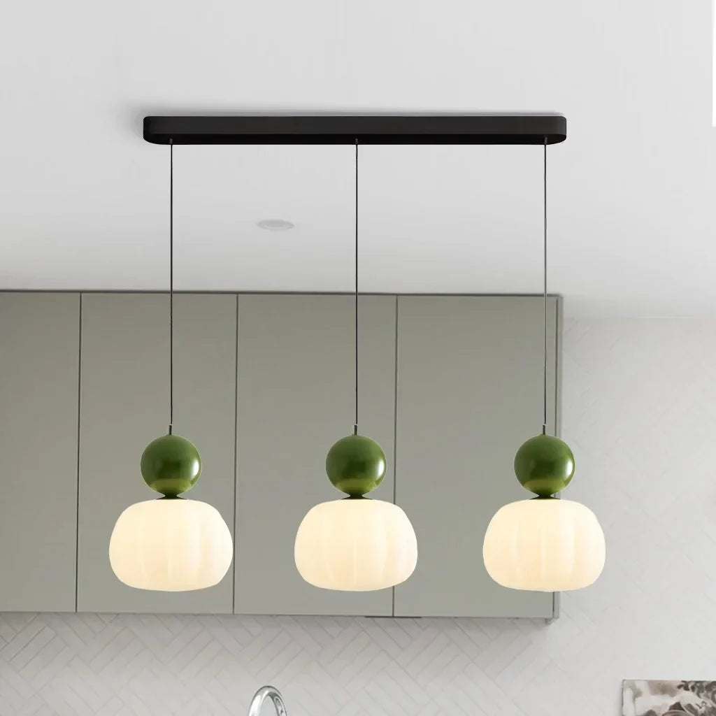 Nordic Pumpkin Pendant Light | Modern LED Ceiling Lamp 11