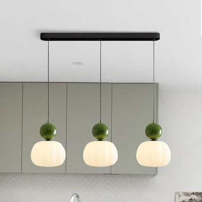 Nordic Pumpkin Pendant Light | Modern LED Ceiling Lamp 11