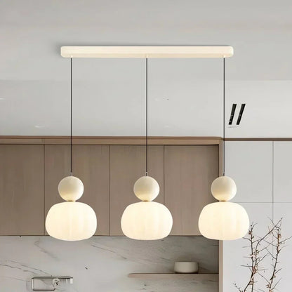 Nordic Pumpkin Pendant Light | Modern LED Ceiling Lamp 12