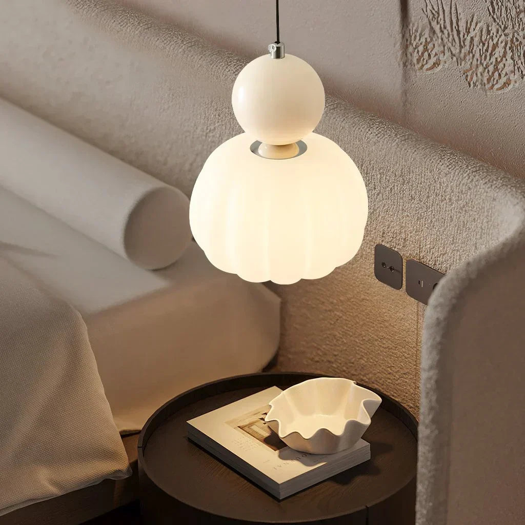 Nordic Pumpkin Pendant Light | Modern LED Ceiling Lamp 2
