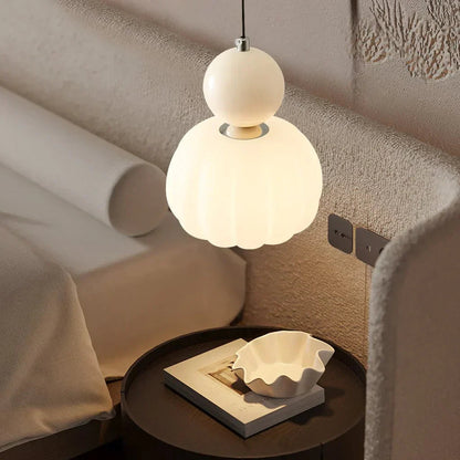 Nordic Pumpkin Pendant Light | Modern LED Ceiling Lamp 2