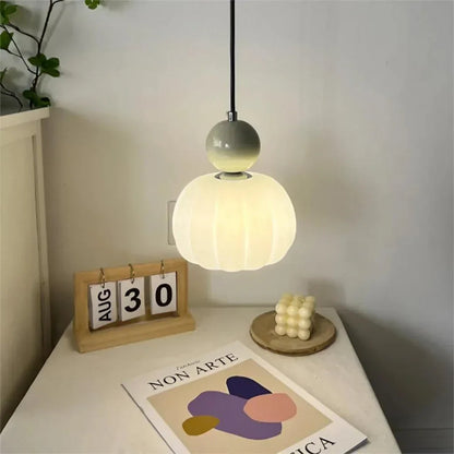 Nordic Pumpkin Pendant Light | Modern LED Ceiling Lamp 4