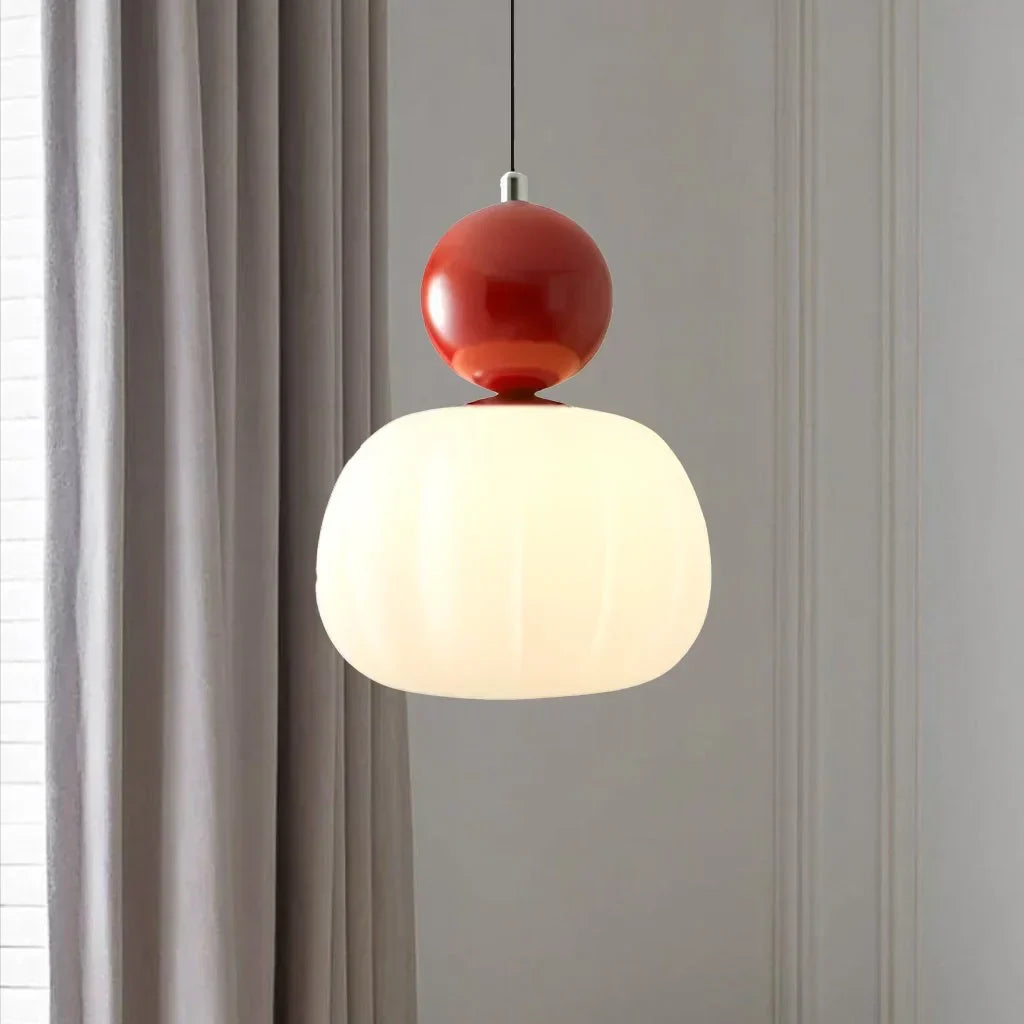 Nordic Pumpkin Pendant Light | Modern LED Ceiling Lamp 7