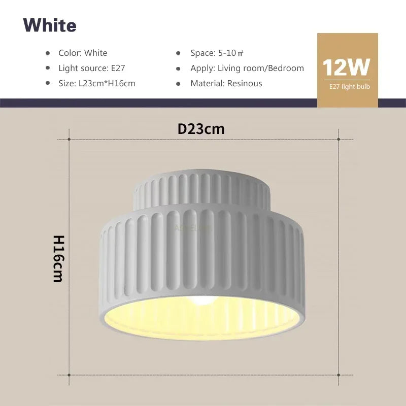 Nordic Ripple Ceiling Light | Sculptural Form, Soft Illumination 5