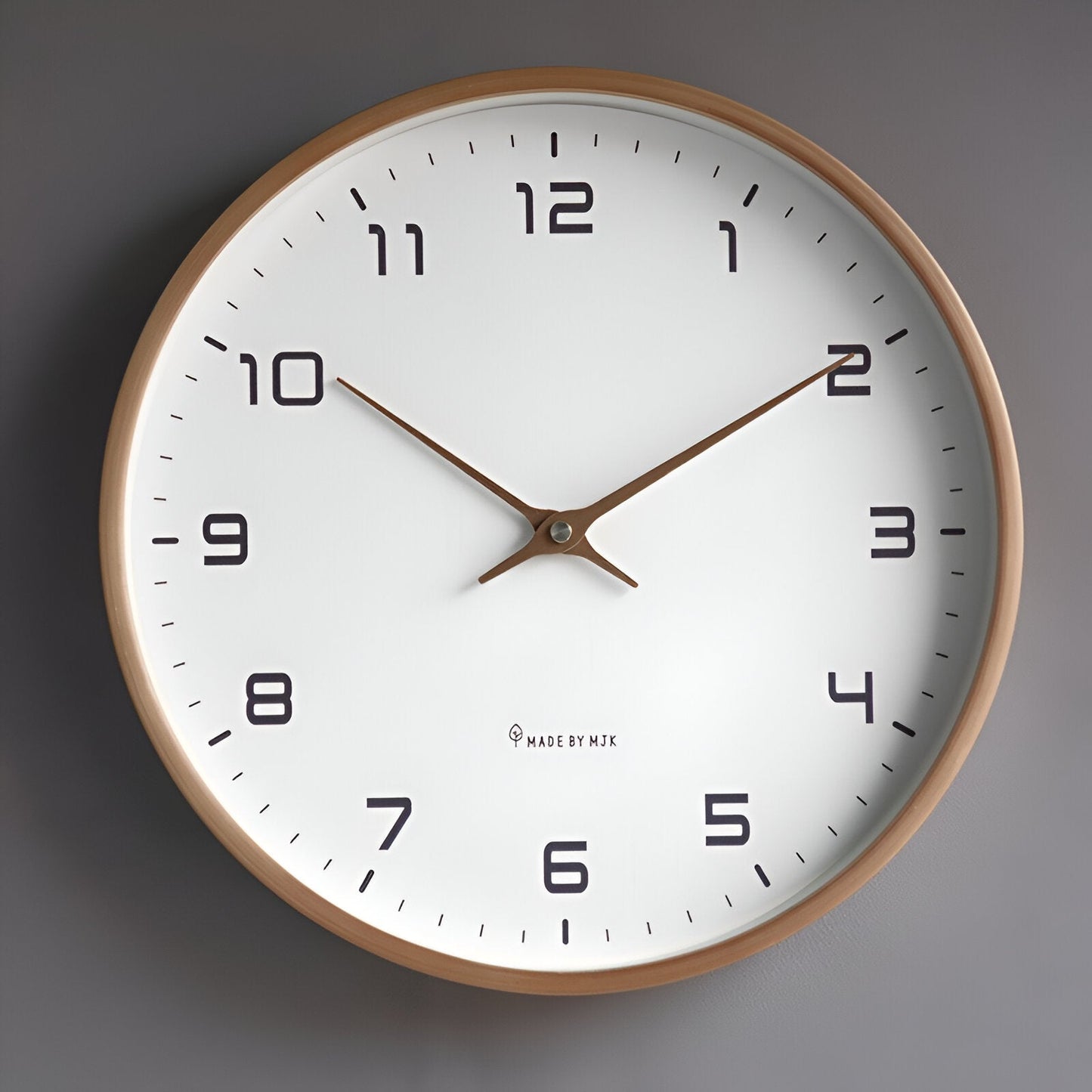 Nordic Wall Clock | Minimalist Wood Frame Design 1