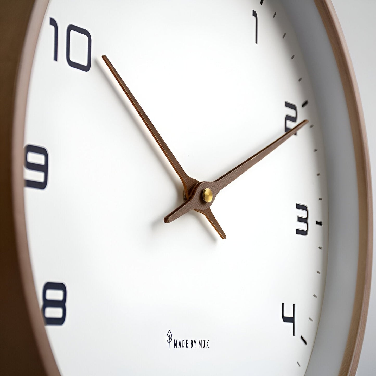 Nordic Wall Clock | Minimalist Wood Frame Design 4