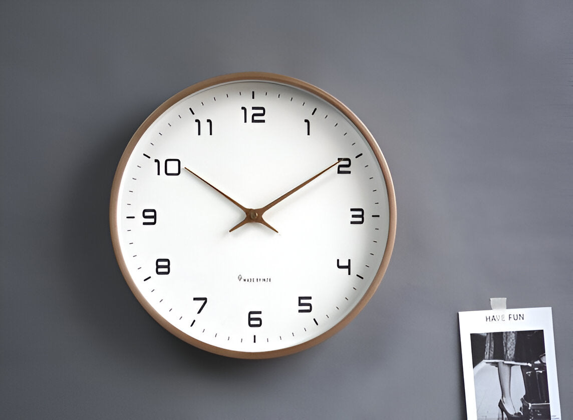 Nordic Wall Clock | Minimalist Wood Frame Design 6