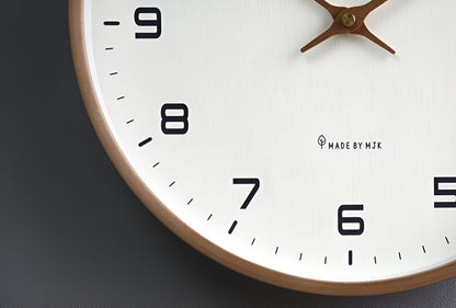 Nordic Wall Clock | Minimalist Wood Frame Design 7