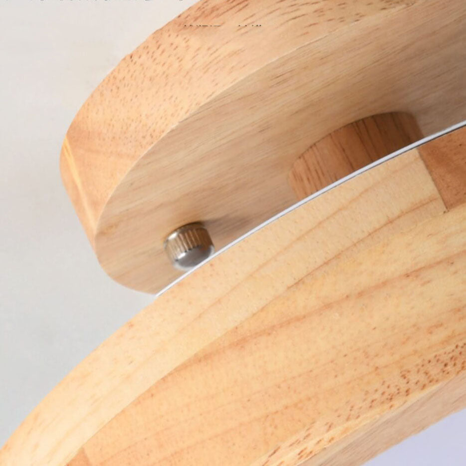 Nordic Wooden Ceiling Light | Round Modern Corridor & Balcony Lamp 5