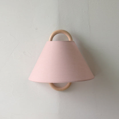 Nordic Wooden Wall Lamp | Minimalist Fabric Shade Sconce 13