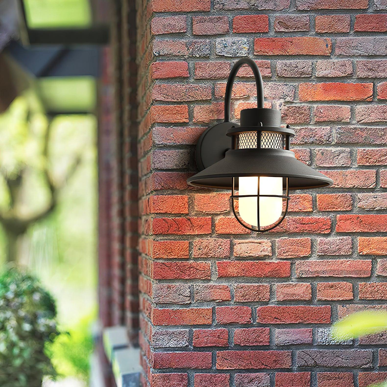Outdoor Wall Lantern | Industrial Waterproof Sconce with Soft Illumination | Ideal for Patios and Verandas 3