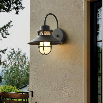 Outdoor Wall Lantern | Industrial Waterproof Sconce with Soft Illumination | Ideal for Patios and Verandas 4