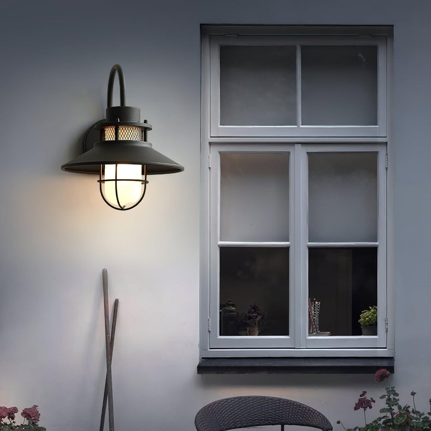 Outdoor Wall Lantern | Industrial Waterproof Sconce with Soft Illumination | Ideal for Patios and Verandas 6