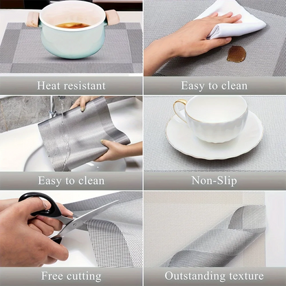 PlaciMat | Heat-Resistant PVC Placemats | Washable & Non-Slip Table Mats 3
