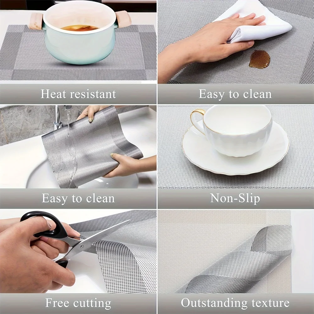 PlaciMat | PVC Placemats with Heat Resistance & Non-Slip Design | Stylish Table Protection for Everyday Use 3