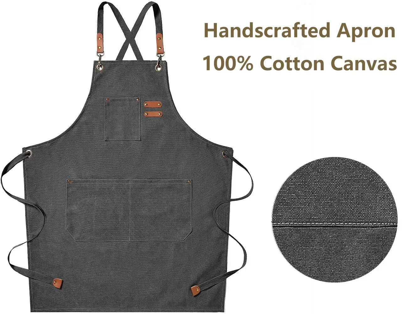 ProWear | Canvas Kitchen Apron | Unisex Chef & Workwear 2