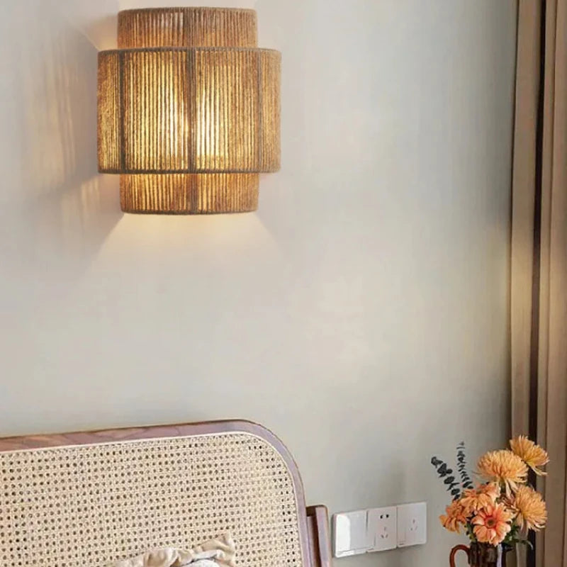 RattanGlow | Handwoven Rattan Wall Lamp 0