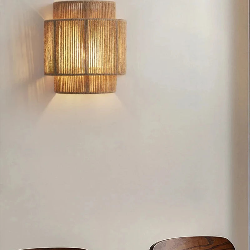 RattanGlow | Handwoven Rattan Wall Lamp 3