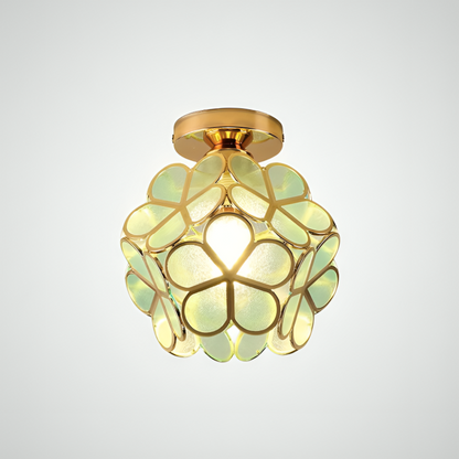 Retro Flower Ceiling Light | Colourful Vintage-Inspired PVC Flush Mount 1