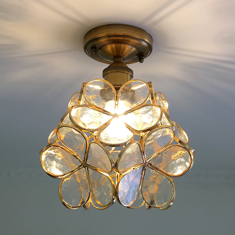 Retro Flower Ceiling Light | Colourful Vintage-Inspired PVC Flush Mount 3