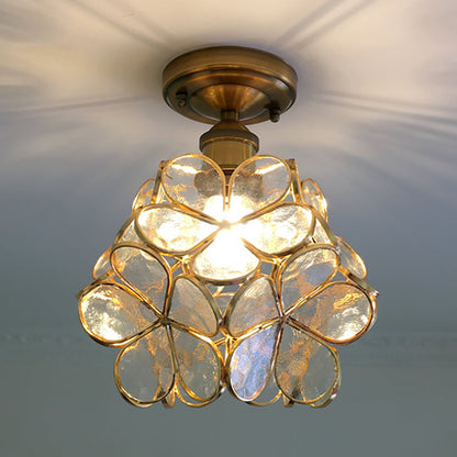 Retro Flower Ceiling Light | Colourful Vintage-Inspired PVC Flush Mount 3